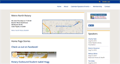 Desktop Screenshot of metronorthrotary.org