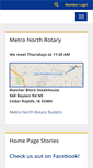 Mobile Screenshot of metronorthrotary.org